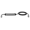 Lindy DST-Micro 140, USB-C klēpjdatora mikro dokstacija ar 4K atbalstu un 1,4 m 60 W uzlādes kabeli