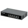Intellinet 5 portu gigabitu slēdzis ar PoE caurlaidi, viens IEEE 802.3bt (PoE++ / 4PPoE) PD PoE ports ar 95 W ieejas jaudu, četri PSE PoE porti, PoE jaudas budžets līdz 65 W, IEEE 802.3at/af saderīga izeja, galda, iespēja stiprināt pie sienas