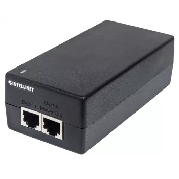 Intellinet Gigabit Ultra PoE+ inžektors, 1 x 60 W ports, atbilst IEEE 802.3bt un IEEE 802.3at/af, plastmasas korpuss