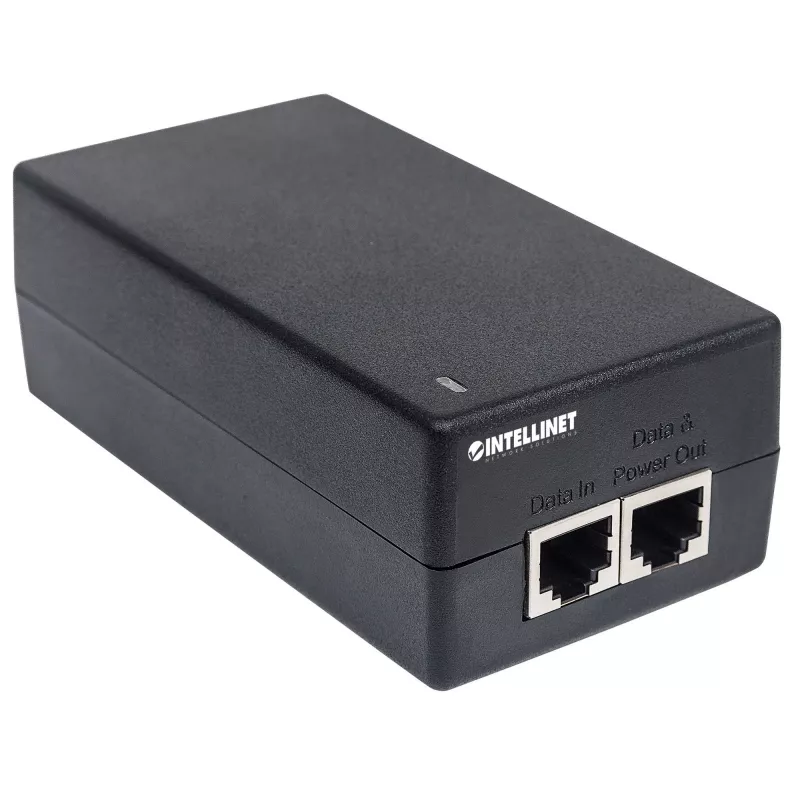Intellinet Gigabit Ultra PoE+ inžektors, 1 x 60 W ports, atbilst IEEE 802.3bt un IEEE 802.3at/af, plastmasas korpuss