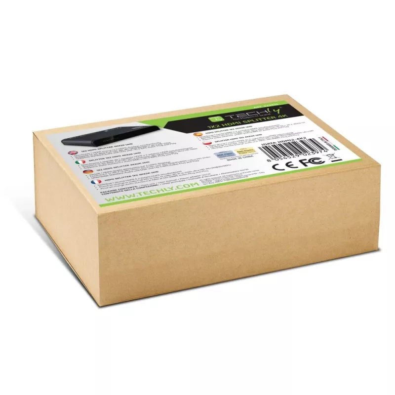 Techly IDATA HDMI2-4K2 video sadalītājs HDMI 2x HDMI