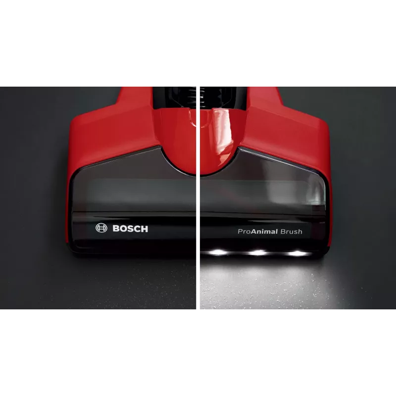 Bosch BBS711ANM vertikālais putekļsūcējs/elektriskā slota Baterija Sausā Bez maisiņa 0.3 L Melns, Sarkans, Nerūsējošais tērauds