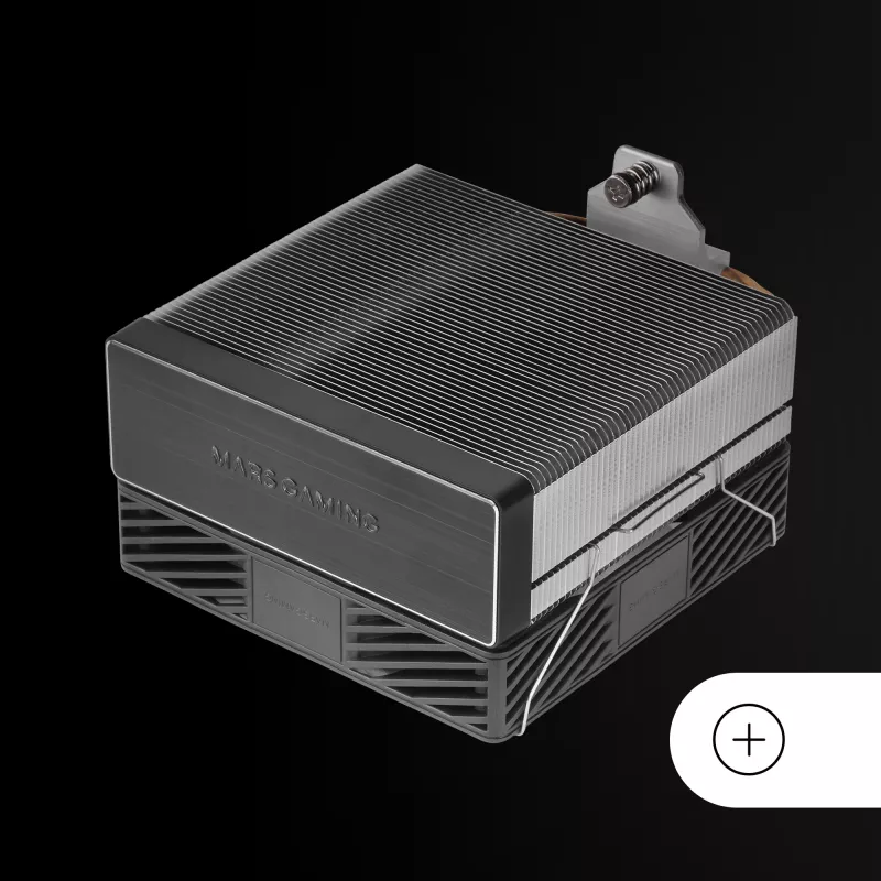 Mars Gaming MCPU-X4 procesora gaisa dzesētājs 12 cm melns 1 gab.