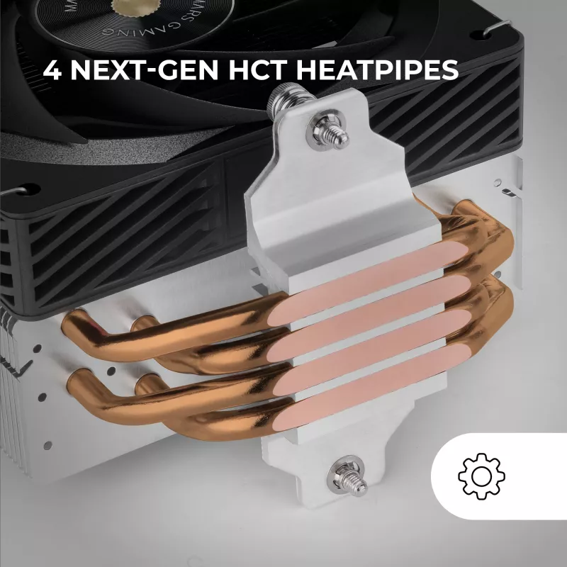 Mars Gaming MCPU-X4 procesora gaisa dzesētājs 12 cm melns 1 gab.