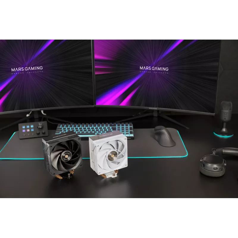 Mars Gaming MCPU-X4 procesora gaisa dzesētājs 12 cm melns 1 gab.