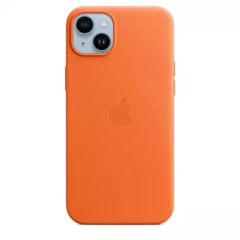 APPLE Apple Leather Case ar MagSafe iPhone 14 Plus oranžs