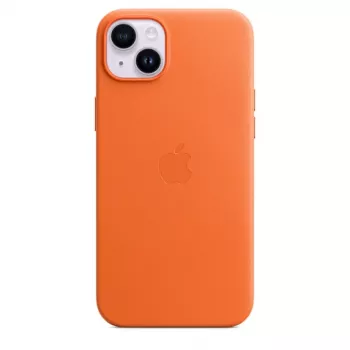 APPLE Apple Leather Case ar MagSafe iPhone 14 Plus oranžs
