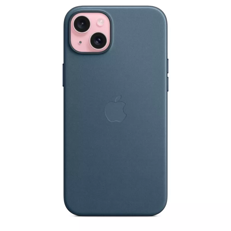 APPLE Apple FineWoven korpuss ar MagSafe iPhone 15 Plus Klusā okeāna zilā krāsā