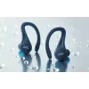Ievietojamās austiņas JVC HA-EC25TAU — True Wireless, Bluetooth 5.1, IPX5, auss āķis, 6 mm draiveri, 30 h ar maciņu, zila