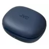 Ievietojamās austiņas JVC HA-EC25TAU — True Wireless, Bluetooth 5.1, IPX5, auss āķis, 6 mm draiveri, 30 h ar maciņu, zila