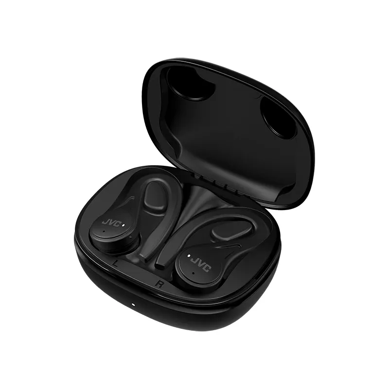 JVC Sports TWS Melns, True Wireless Stereo (TWS), 20–20000 Hz, zvani/mūzika, 6,8 g, austiņas, melnas