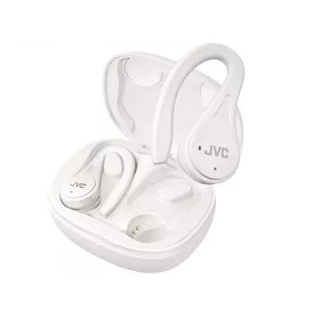 JVC Sports TWS balts, True Wireless Stereo (TWS), 20–20000 Hz, zvani/mūzika, 6,8 g, austiņas, balta