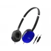 Vadu galvas saites austiņas JVC HA-S160M-AU, binaurālas, 3 cm draiveri, 12–24000 Hz, 32 Ω, 1,2 m kabelis, zila