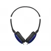 Vadu galvas saites austiņas JVC HA-S160M-AU, binaurālas, 3 cm draiveri, 12–24000 Hz, 32 Ω, 1,2 m kabelis, zila