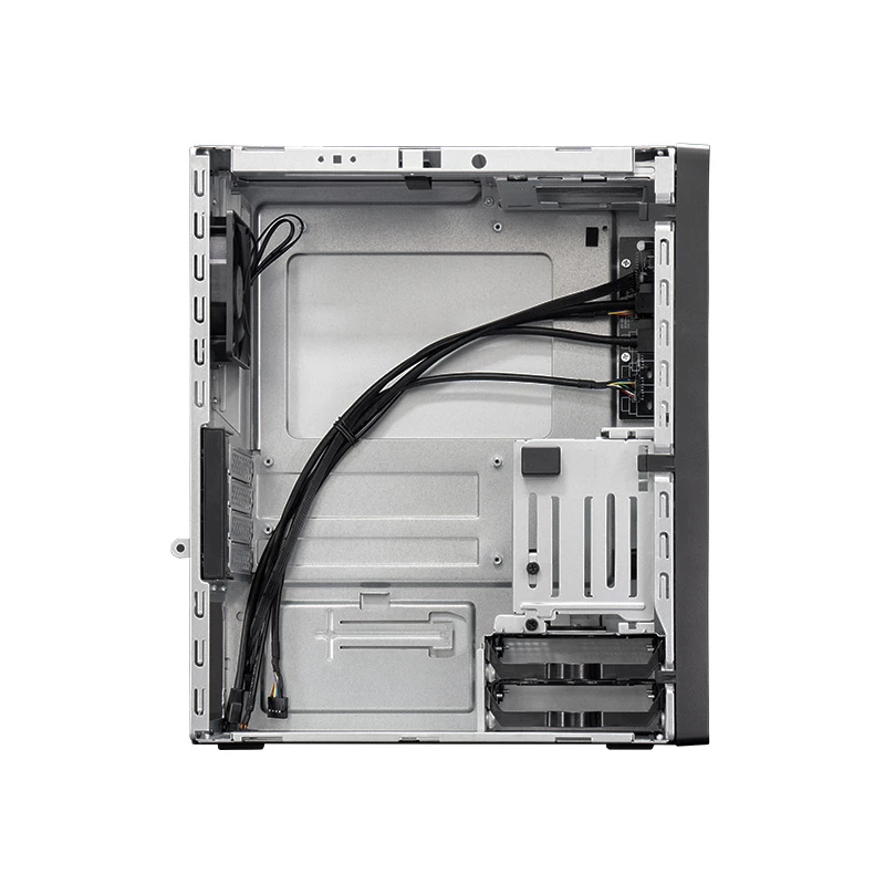 PC Case CHIEFTEC BS-20B-OP Midi Tower, melns, microATX/Mini-ITX, 2x 3.5 collas, maks. GPU 27 cm, 1x 5.25 collu nodalījums, USB-C