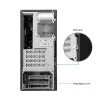 PC Case CHIEFTEC BS-20B-OP Midi Tower, melns, microATX/Mini-ITX, 2x 3.5 collas, maks. GPU 27 cm, 1x 5.25 collu nodalījums, USB-C