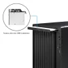 PC Case CHIEFTEC BS-20B-OP Midi Tower, melns, microATX/Mini-ITX, 2x 3.5 collas, maks. GPU 27 cm, 1x 5.25 collu nodalījums, USB-C