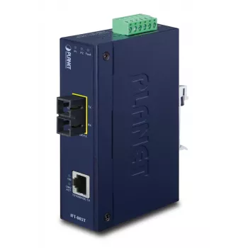 PLANET Ip30 Industrial Fast Ethernet Converter Sc Mm