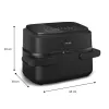 Philips 1000 series NA150/00 fritieris Dubultais 7 L Brīvi stāvošs 2450 W Karstā gaisa fritieris Melns