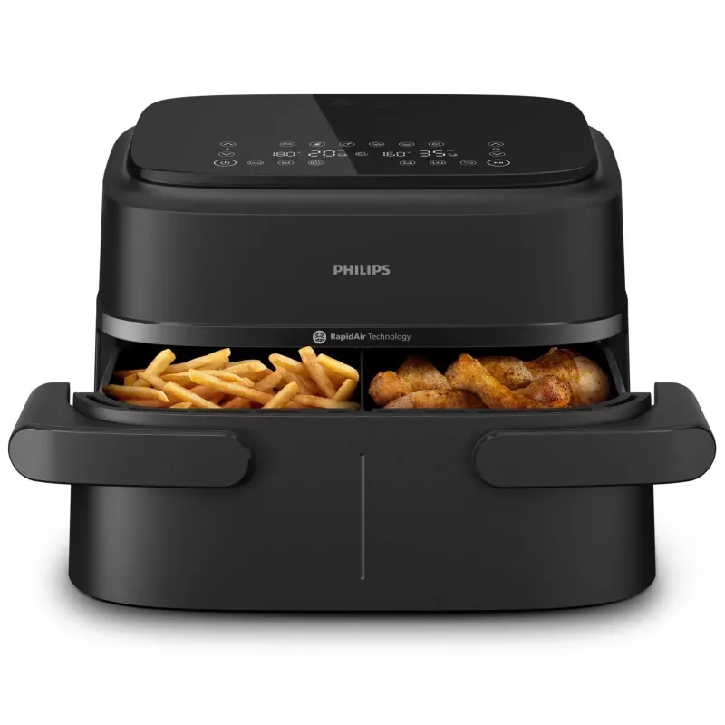 Philips 1000 series NA150/00 fritieris Dubultais 7 L Brīvi stāvošs 2450 W Karstā gaisa fritieris Melns