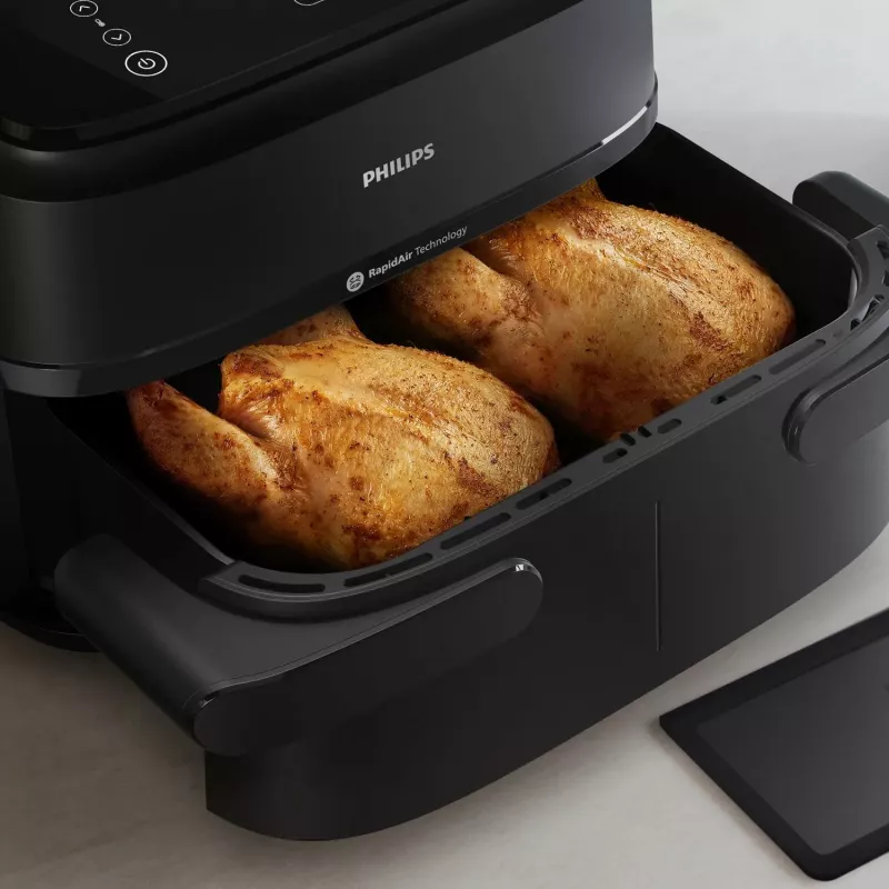 Philips 1000 series NA150/00 fritieris Dubultais 7 L Brīvi stāvošs 2450 W Karstā gaisa fritieris Melns