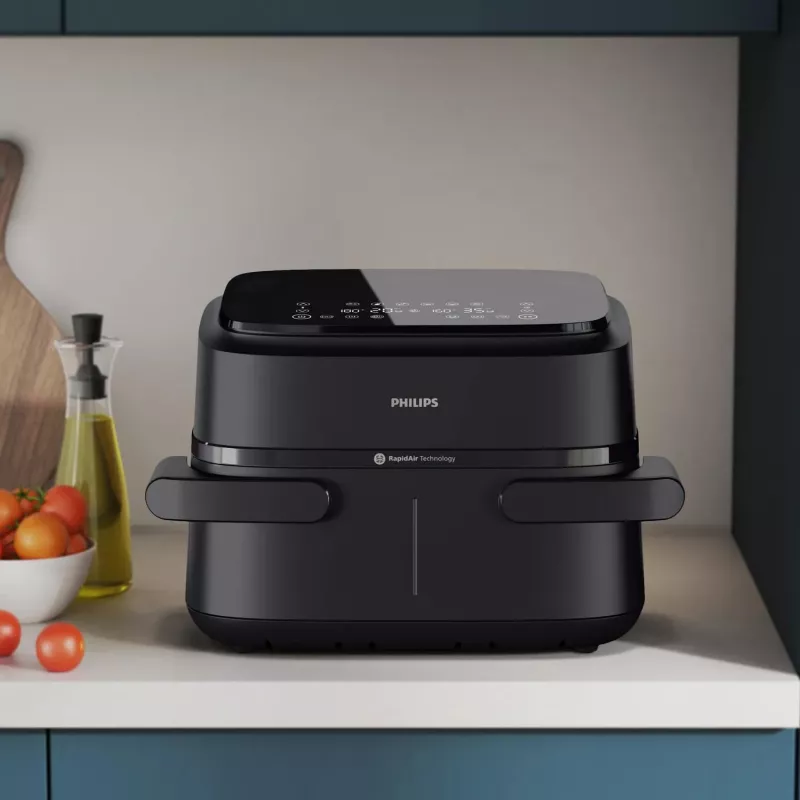 Philips 1000 series NA150/00 fritieris Dubultais 7 L Brīvi stāvošs 2450 W Karstā gaisa fritieris Melns