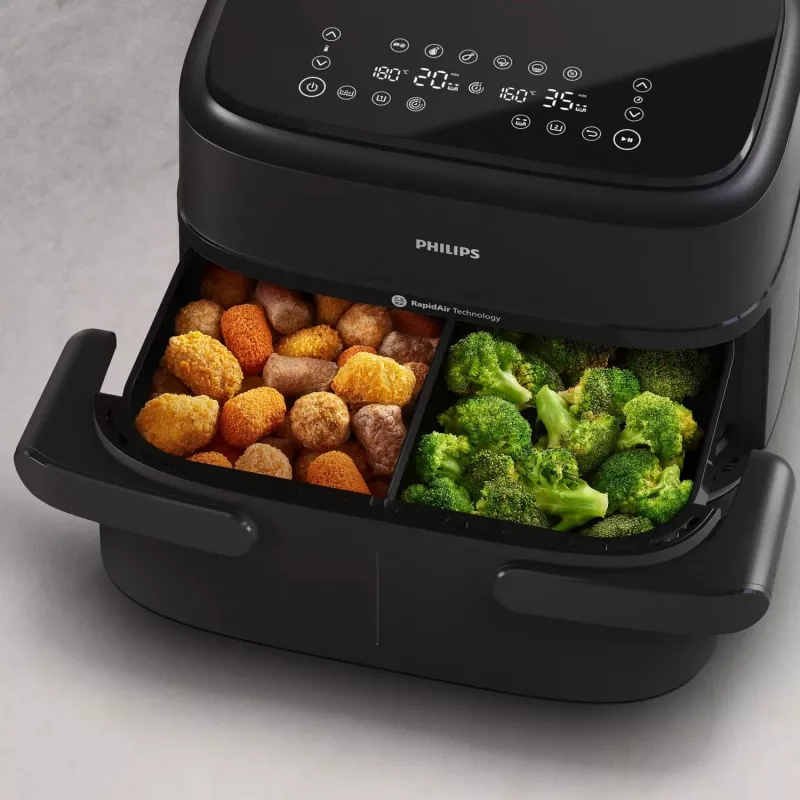 Philips 1000 series NA150/00 fritieris Dubultais 7 L Brīvi stāvošs 2450 W Karstā gaisa fritieris Melns