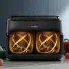 Philips 1000 series NA150/00 fritieris Dubultais 7 L Brīvi stāvošs 2450 W Karstā gaisa fritieris Melns