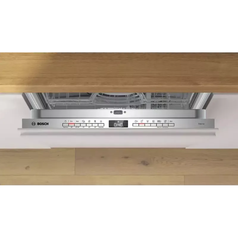Iebūvējamā trauku mazgājamā mašīna Bosch Serie 4 SMV4HVX11E — 14 komplekti, pilna izmēra 60 cm, energoefektivitātes klase C