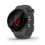 Viedpulkstenis GARMIN Forerunner 55, apaļš 42 mm korpuss, pelēks, silikona siksniņa, GPS/GLONASS/Galileo, 5 ATM ūdensizturība
