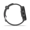Viedpulkstenis GARMIN Forerunner 55, apaļš 42 mm korpuss, pelēks, silikona siksniņa, GPS/GLONASS/Galileo, 5 ATM ūdensizturība