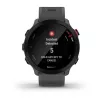 Viedpulkstenis GARMIN Forerunner 55, apaļš 42 mm korpuss, pelēks, silikona siksniņa, GPS/GLONASS/Galileo, 5 ATM ūdensizturība