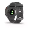 Viedpulkstenis GARMIN Forerunner 55, apaļš 42 mm korpuss, pelēks, silikona siksniņa, GPS/GLONASS/Galileo, 5 ATM ūdensizturība