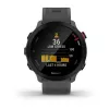 Viedpulkstenis GARMIN Forerunner 55, apaļš 42 mm korpuss, pelēks, silikona siksniņa, GPS/GLONASS/Galileo, 5 ATM ūdensizturība