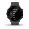Viedpulkstenis GARMIN Forerunner 55, apaļš 42 mm korpuss, pelēks, silikona siksniņa, GPS/GLONASS/Galileo, 5 ATM ūdensizturība