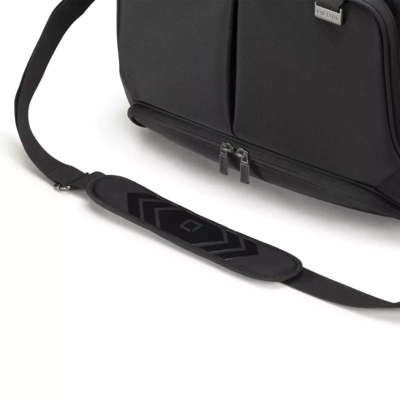 DICOTA Top Traveller Pro - 12-14.1in piezīmjdatora soma - melna / 1680d Rpet Poliesters