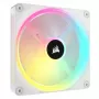 CORSAIR Qx RGB Series Icue Link Qx140 RGB balta 140 mm magnētiskā kupolveida RGB ventilatora paplašināšanas komplekts