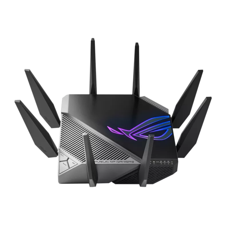 ASUS GT-AXE11000 bezvadu maršrutētājs Gigabit Ethernet Tri-band (2.4 GHz / 5 GHz / 6 GHz) Melns