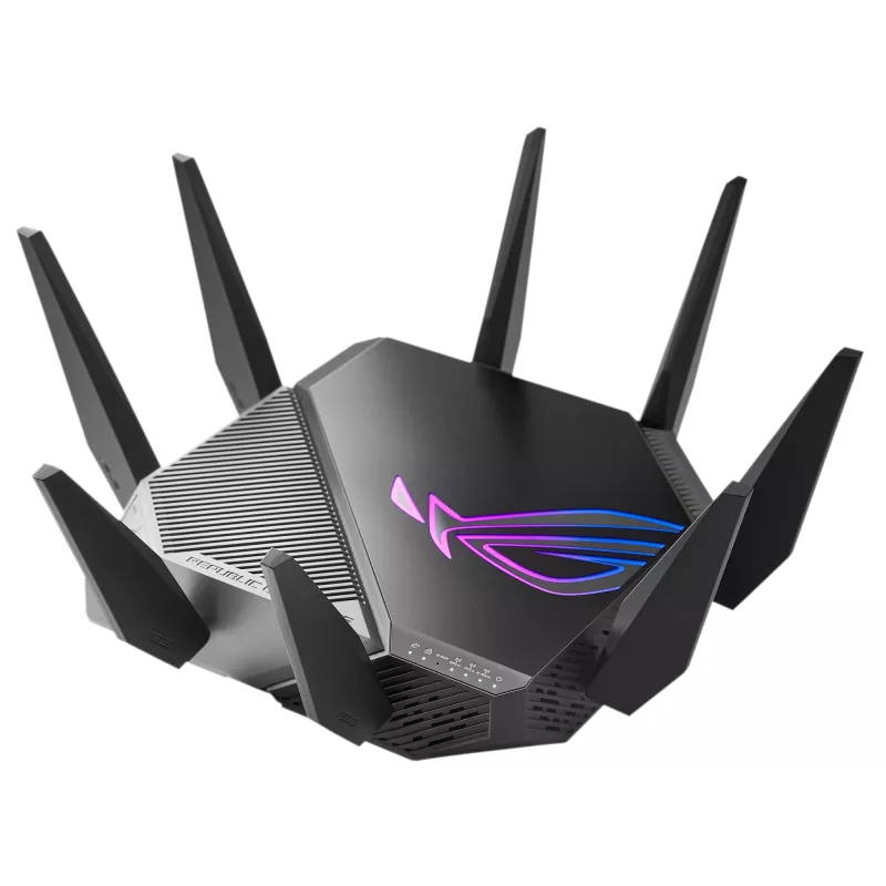 ASUS GT-AXE11000 bezvadu maršrutētājs Gigabit Ethernet Tri-band (2.4 GHz / 5 GHz / 6 GHz) Melns
