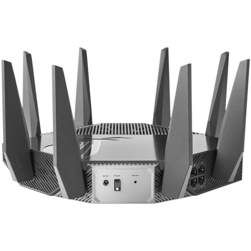ASUS GT-AXE11000 bezvadu maršrutētājs Gigabit Ethernet Tri-band (2.4 GHz / 5 GHz / 6 GHz) Melns