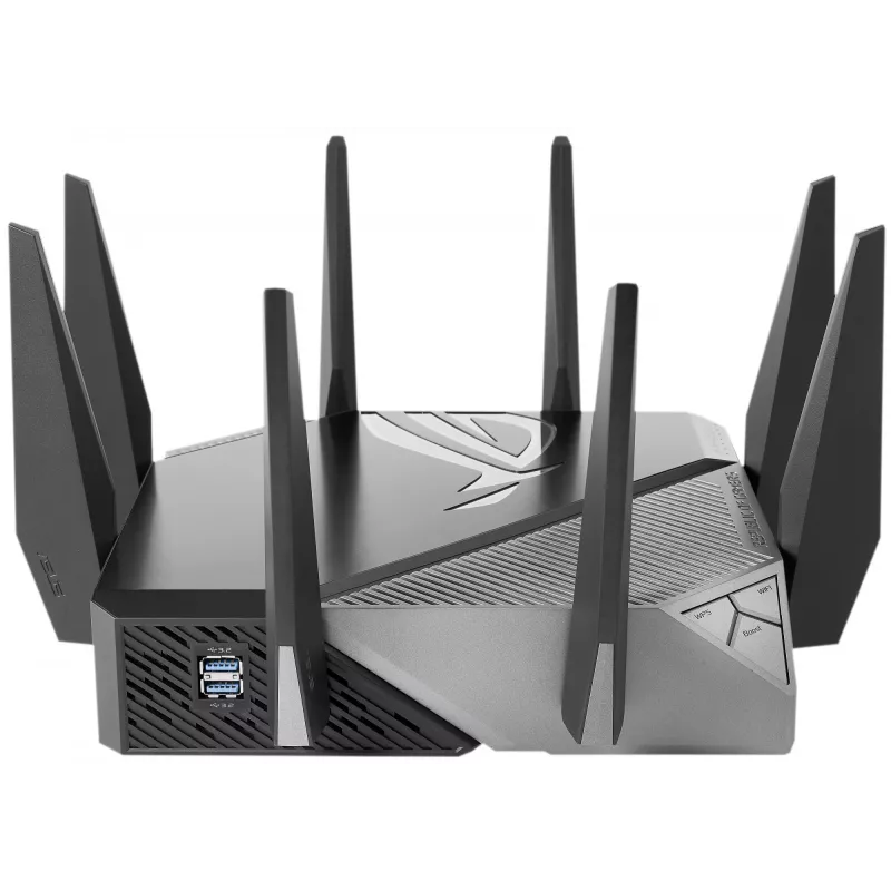 ASUS GT-AXE11000 bezvadu maršrutētājs Gigabit Ethernet Tri-band (2.4 GHz / 5 GHz / 6 GHz) Melns