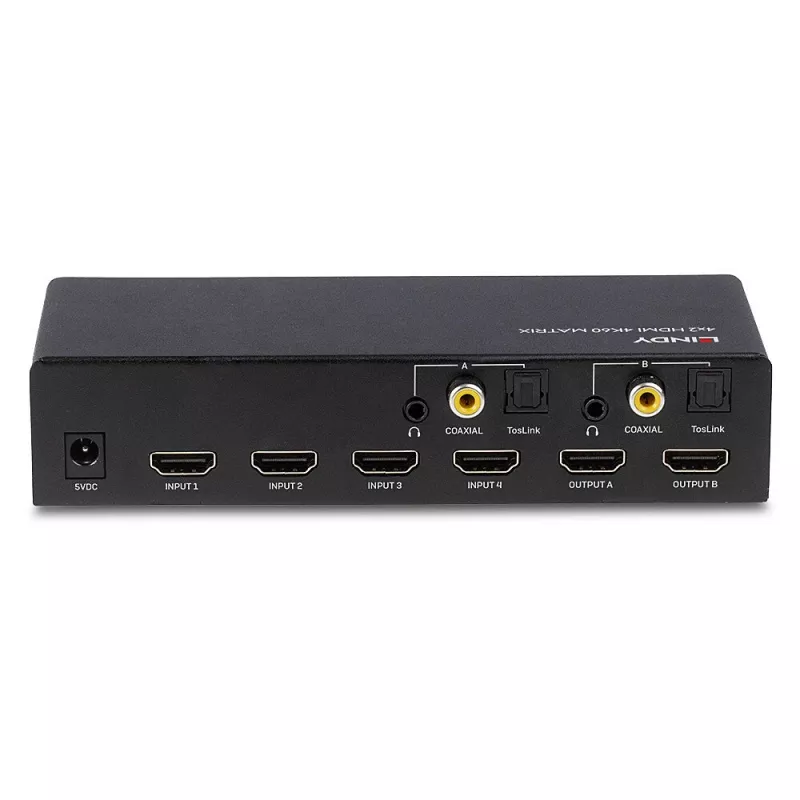 AV matricas pārslēdzējs Lindy 4x2 HDMI 4K60 Matrix