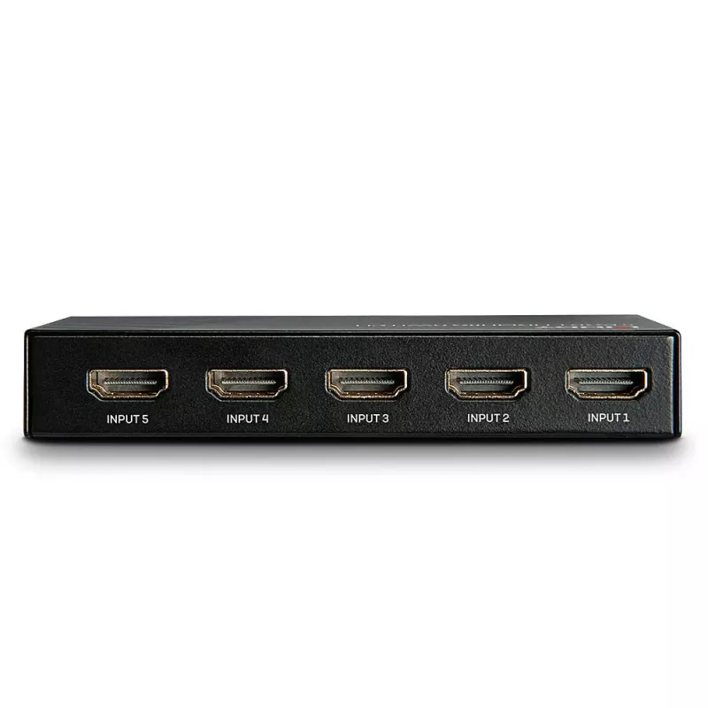 Lindy 5 Port HDMI 18G Switch, HDMI, Metal, Melns, 18 Gbit/s, RF, 4K Ultra HD