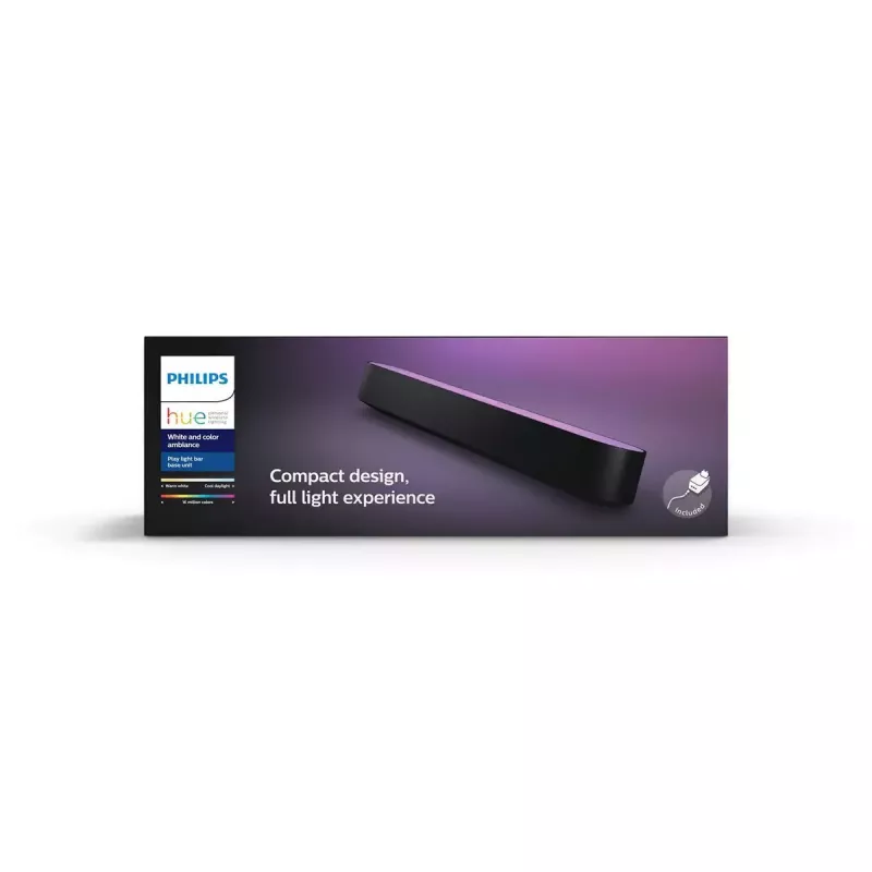 Philips Hue balta and colour ambience Play gaismas josla vienas vienības iepakojumā