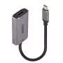 Lindy USB Type C uz HDMI 8K60 pārveidotājs, 0,11 m, USB Type-C, HDMI, vīrišķais, sievišķais, taisns