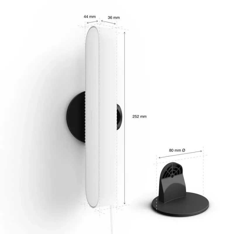 Smart table lamp Philips Hue balta and colour ambience Play light bar