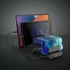 Lindy 120W 10 portu USB uzlādes stacija