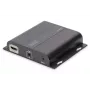 DIGITUS HDMI pagarinātājs 4K caur IP, uztvērēja vienība, izmantojot tīkla kabeli (CAT 5/5e/6/7), 4K2K/30Hz, melns