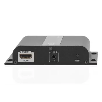 DIGITUS HDMI pagarinātājs 4K caur IP, uztvērēja vienība, izmantojot tīkla kabeli (CAT 5/5e/6/7), 4K2K/30Hz, melns