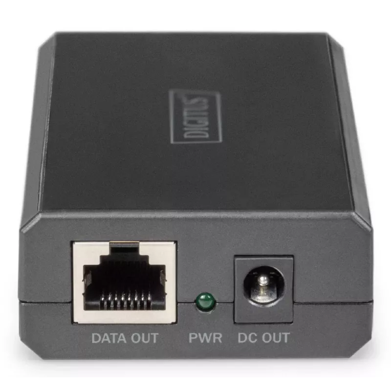 DIGITUS Gigabit Ethernet PoE sadalītājs 802.3af/at/bt Izejas: 12V/4.25A 24V/2.125A 51W
